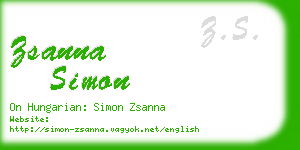 zsanna simon business card